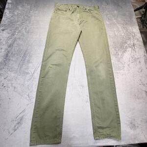 Levis 508 Jeans Mens 32x32 Green Tapered Fit Five Pocket Casual Pants